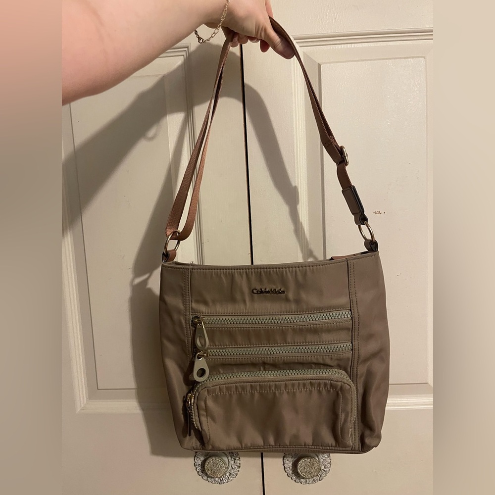 Calvin Klein Tan Shoulder Bag